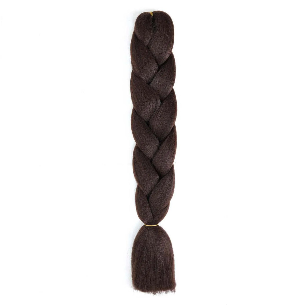 Long purple synthetic braided hair extensions from Corporación Turística, showing detailed braids and vibrant color.