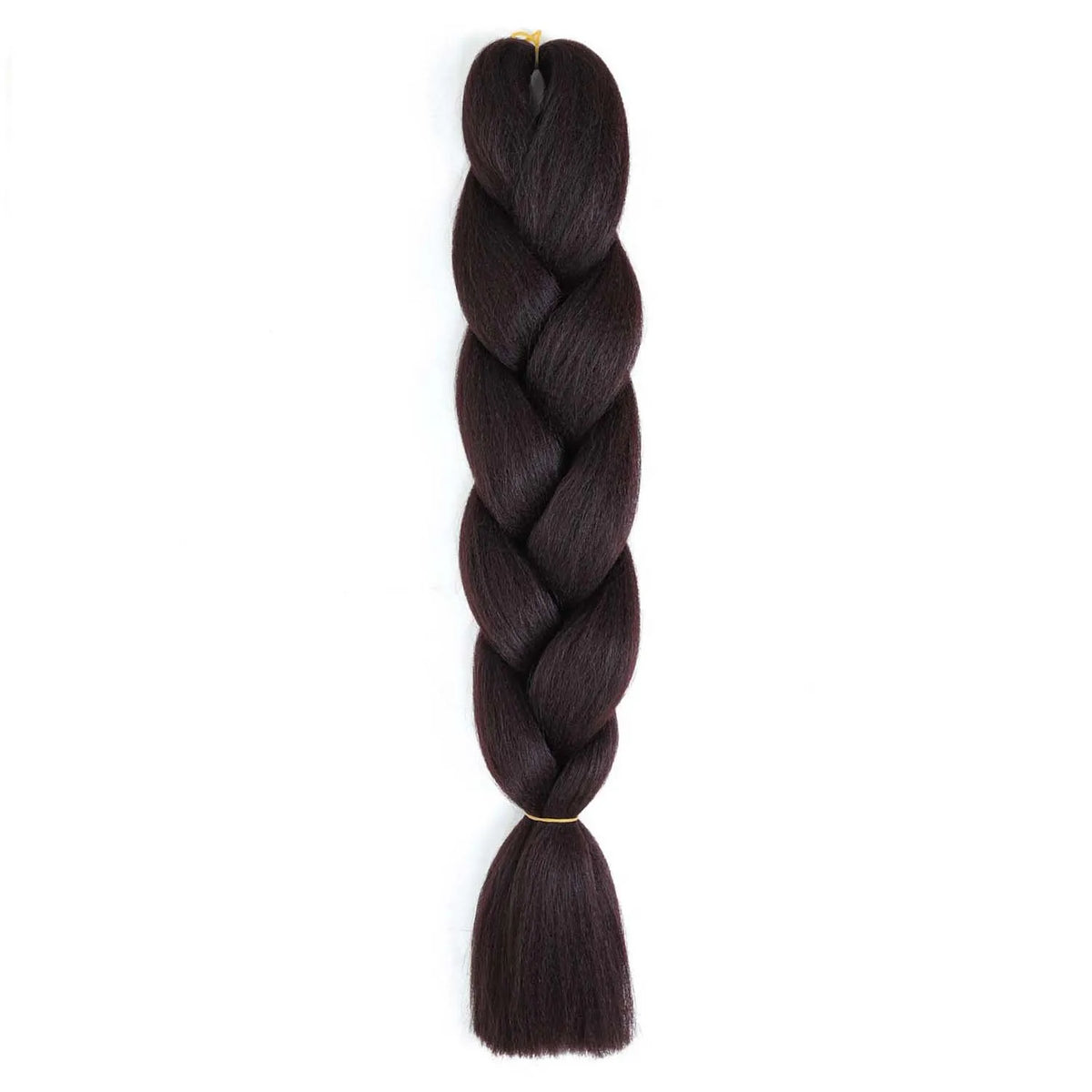 Long synthetic purple braided hair extensions by Corporación Turística, showcasing detailed and vibrant hair braids.