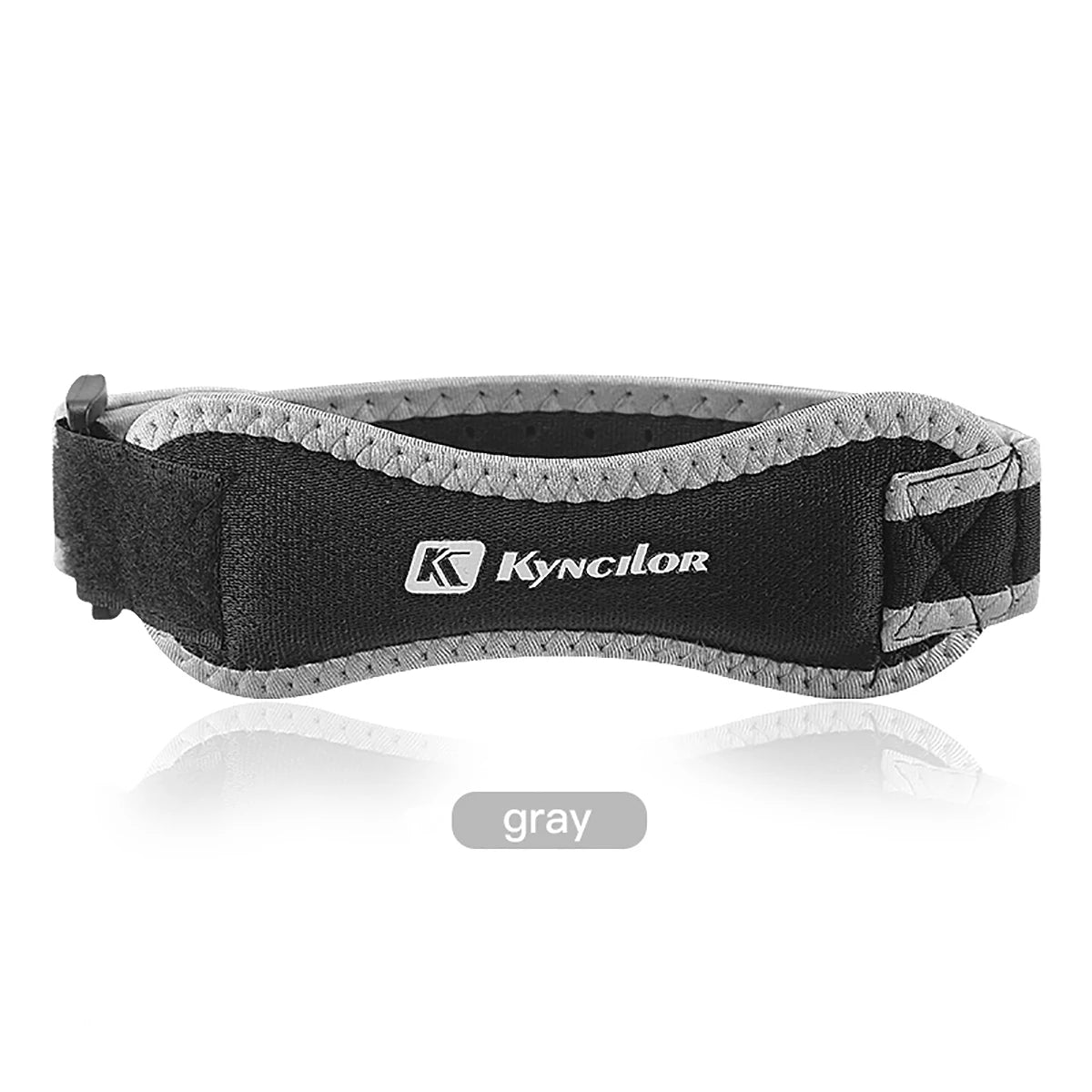 Adjustable knee brace for patellar tendon support by Corporación Turística, shown on a person's knee for injury stabilization.