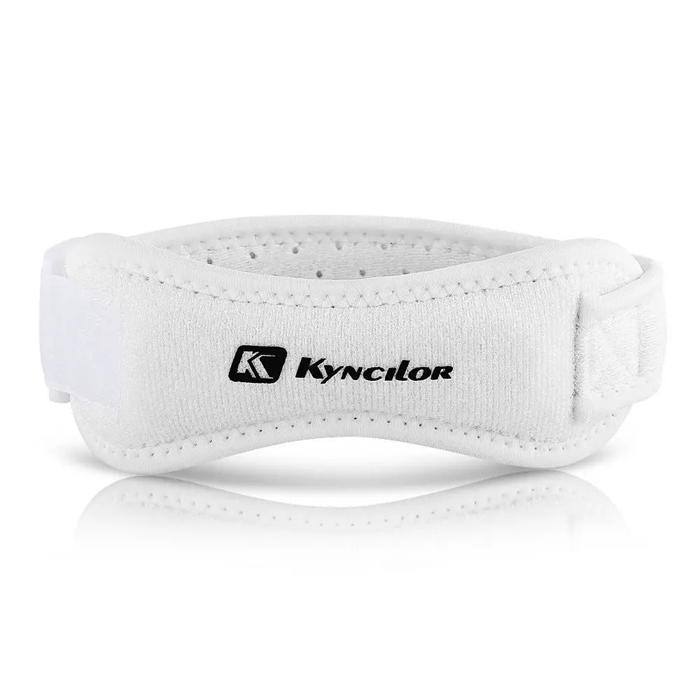 Adjustable patella tendon knee brace by Corporación Turística, providing support and stability for knee injuries and tendinitis.