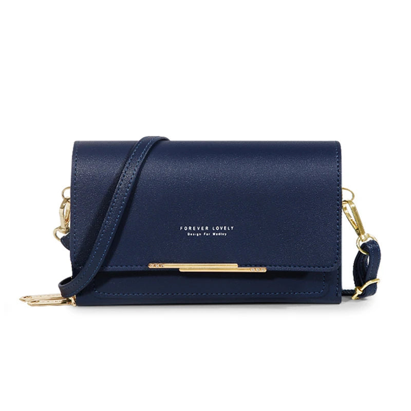 Sky blue Korean style women's handbag with large capacity, casual elegant design, featuring space for mobile phone, by Corporación Turística.