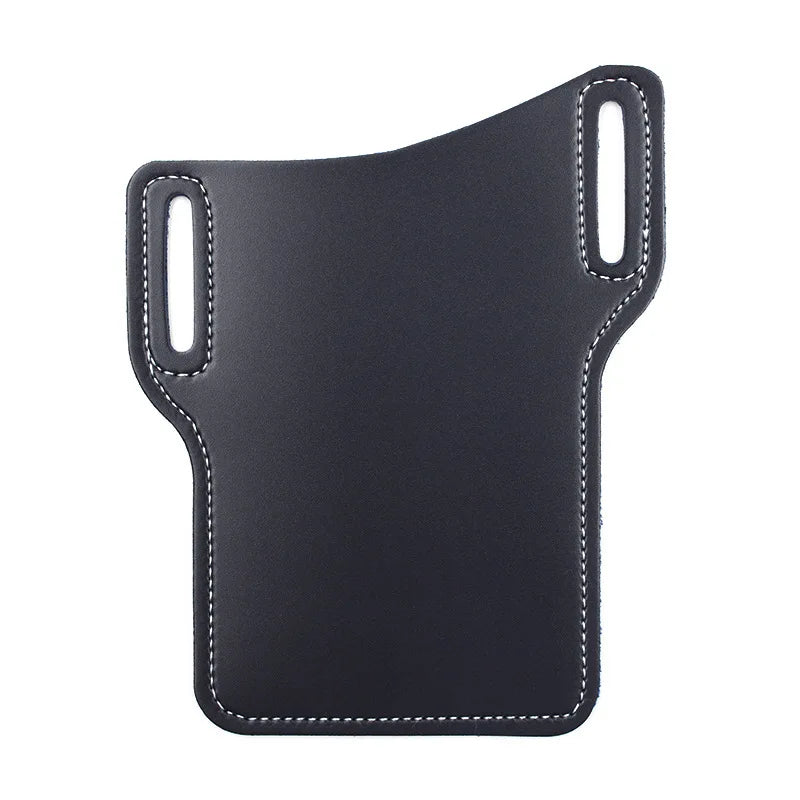 Light brown PU leather waist bag for men with a built-in wallet, suitable for running and traveling, from Corporación Turística.