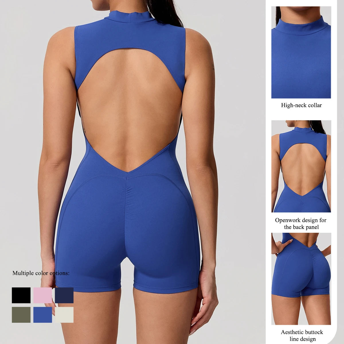Women's summer sleeveless athletic jumpsuit by Corporación Turística, light and comfortable for active wear.