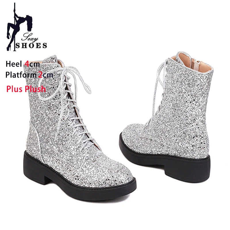 Brillante short women's boots by Corporación Turística showcasing shiny finish and casual style, perfect for everyday wear.