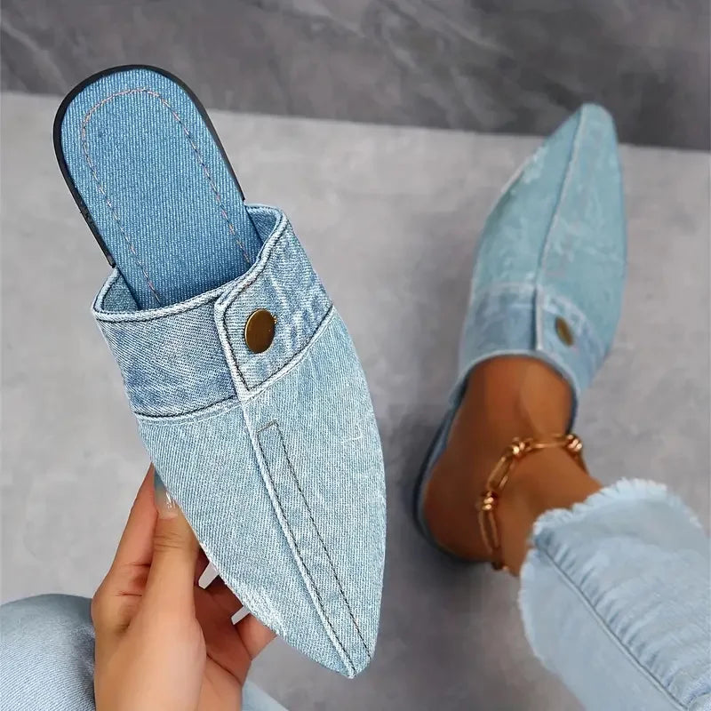 Comfortable blue women's sneakers by Corporación Turística, versatile casual shoes with a cushioned sole and stylish design.