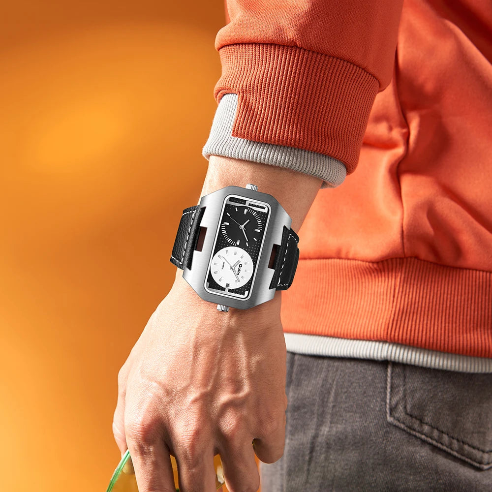Oulm men's fashion watch by Corporación Turística featuring a fresh blue design and modern style, suitable for casual wear.