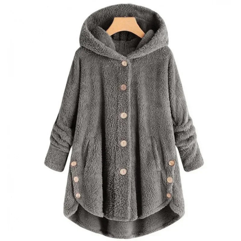 Light blue women's autumn and winter coat by Corporación Turística, warm and stylish with a cozy fit.