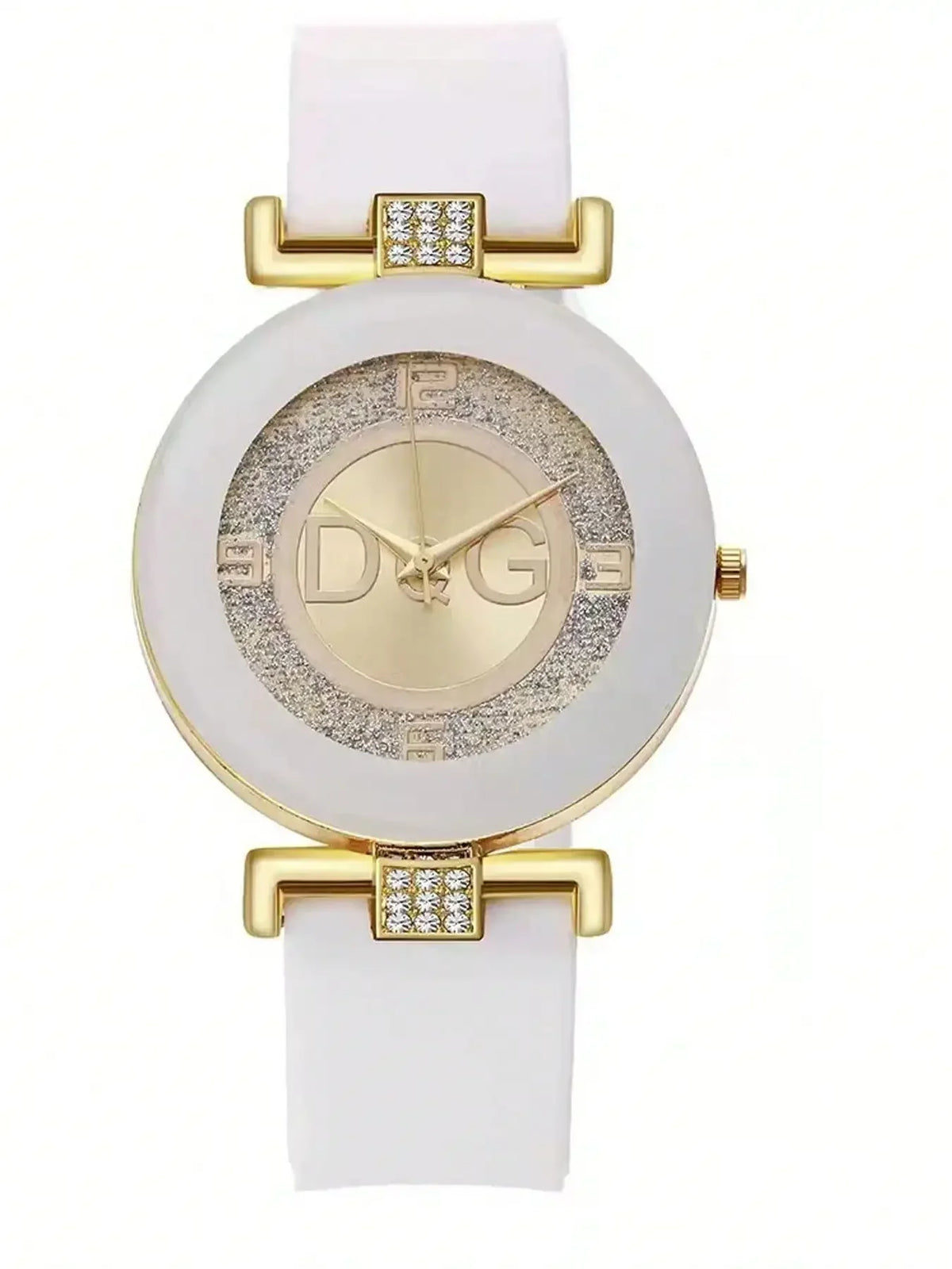 Classic fashion quartz watch with a large dial by Corporación Turística, featuring a sleek silver finish and stylish design.
