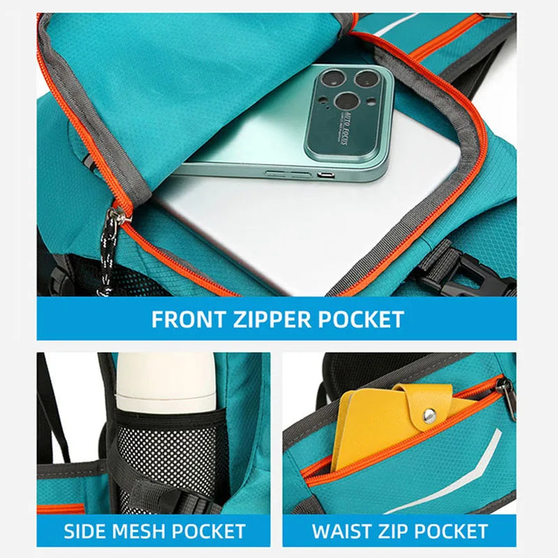 Light hydration backpack for cycling from Corporación Turística, featuring adjustable straps and water reservoir for active sports.