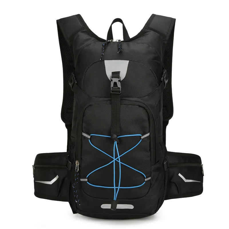 Lightweight cycling hydration backpack by Corporación Turística with water reservoir, adjustable straps, and breathable material.
