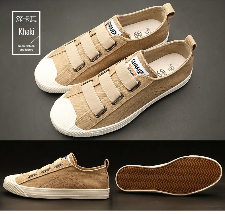 Black unisex canvas shoes for men from Corporación Turística, comfortable and new quality 2026 style.