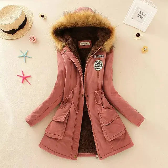 Black cotton women's jacket by Corporación Turística, fitted casual coat with a stylish, relaxed fit suitable for everyday wear.