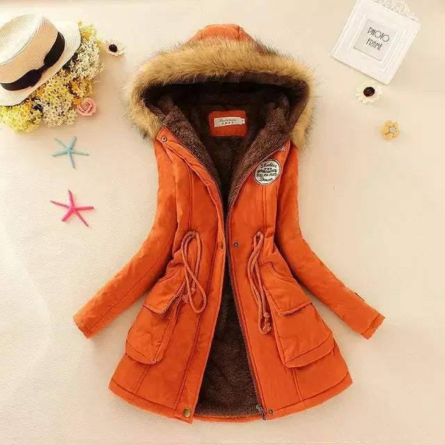 Black women's cotton jacket by Corporación Turística, casual fitted coat with a stylish and comfortable design.