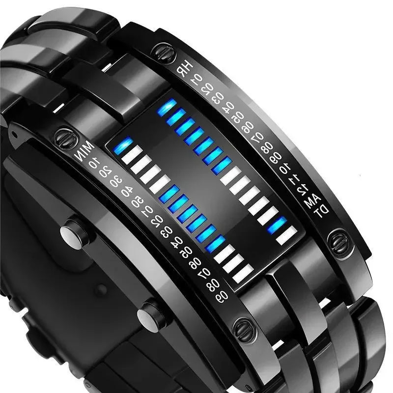 Black men's Lava watch by Corporación Turística, water-resistant men's wristwatch with durable lava design.