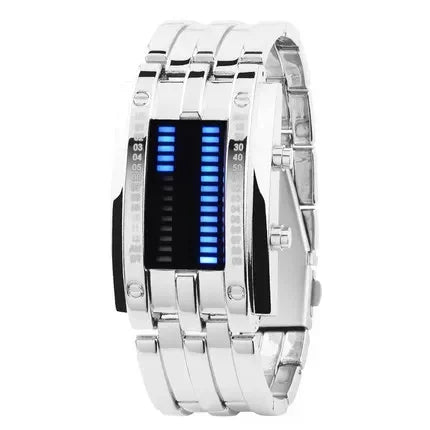 Black men's Lava watch by Corporación Turística with water-resistant features, stylish bracelet design, suitable for daily wear.