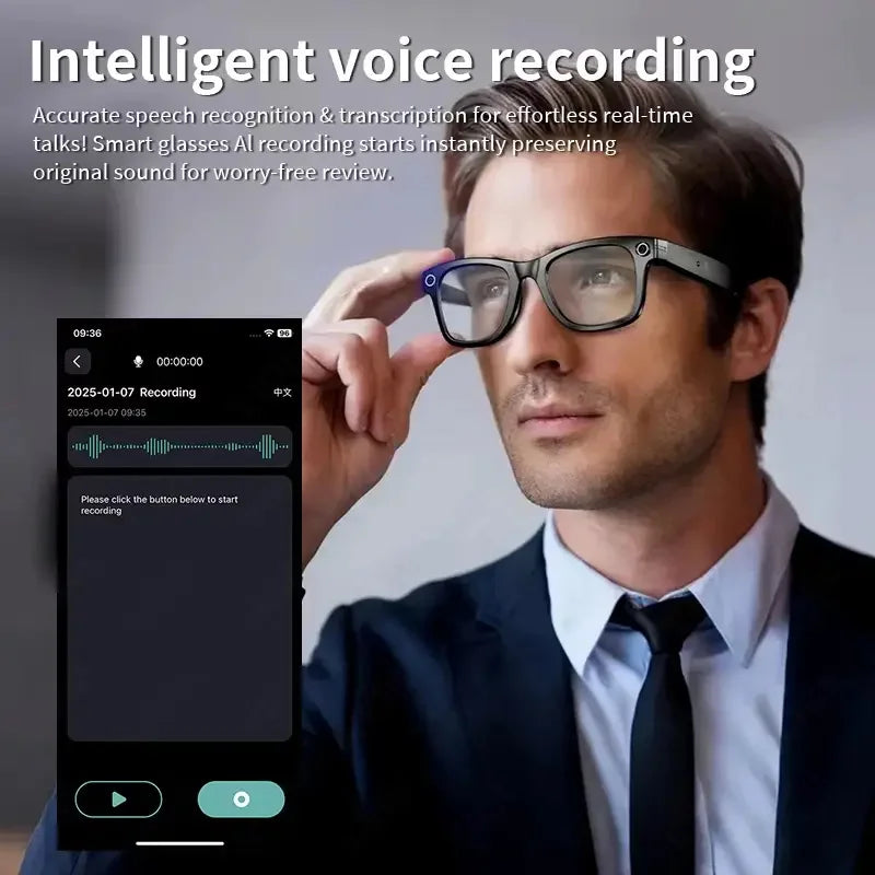 Black Meta AI top 1 smart glasses with 13MP camera from Corporación Turística, showing sleek design and integrated camera features.