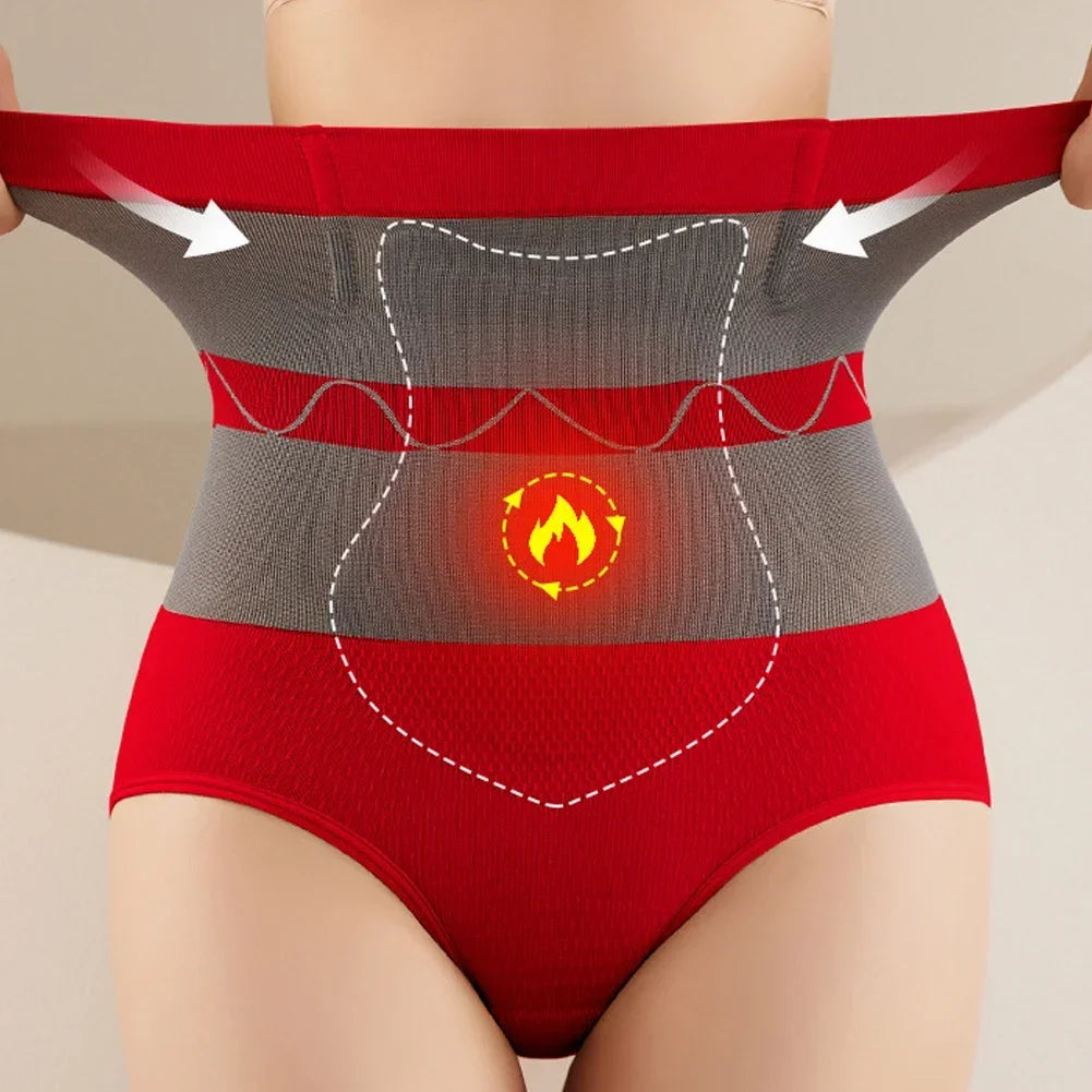 High-waisted slimming women's shapewear briefs in black from Corporación Turística, designed for tummy control and shaping.
