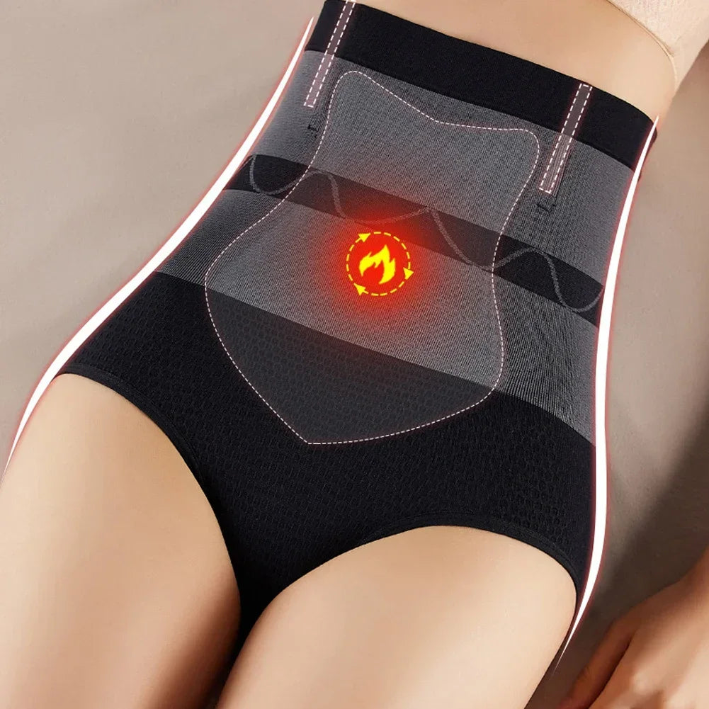 High-waisted slimming shapewear for women in black, designed for waist shaping and body contouring, by Corporación Turística.