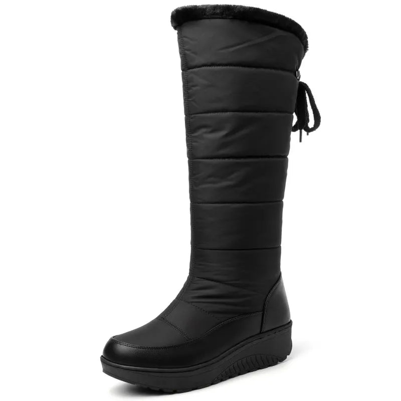 Impermeable winter boots for women in white by Corporación Turística, stylish waterproof footwear for cold weather.