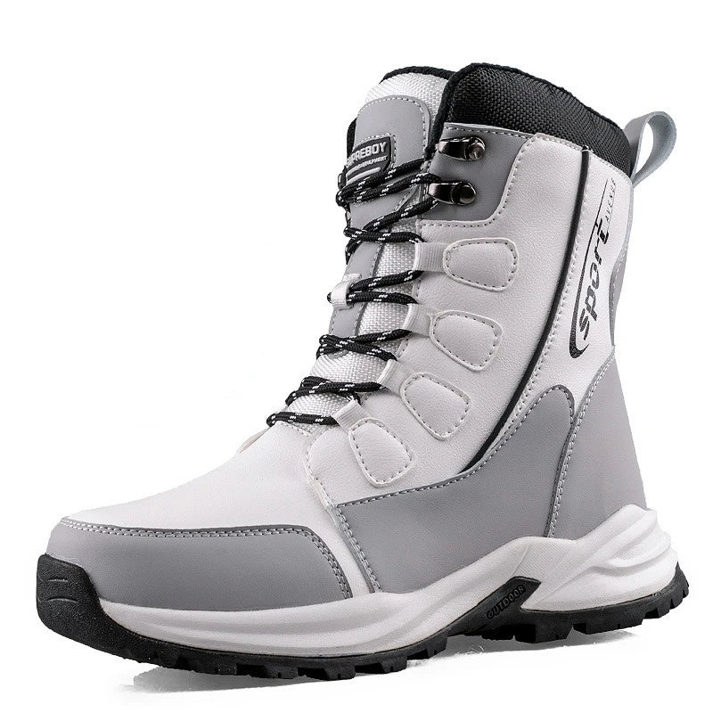 Comfortable, warm cotton boots from Corporación Turística in white, featuring a cozy and plush design for everyday wear.