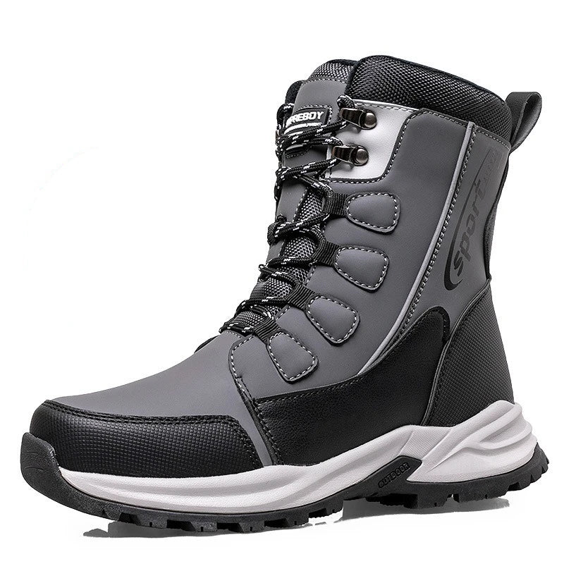 White cotton comfortable and warm plush boots for women, featuring soft, cozy interior and casual style from Corporación Turística.