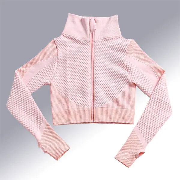 Lavender women's sportswear yoga set by Corporación Turística, two-piece athletic outfit for active wear and exercise.