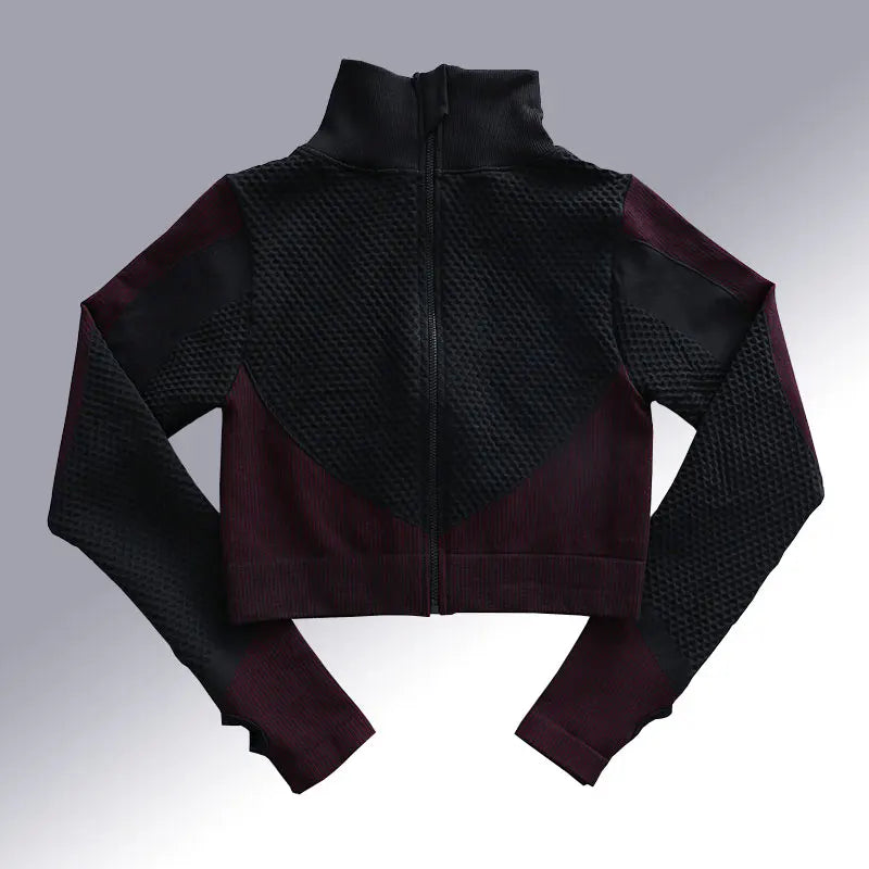 Lavender women's sportswear yoga set by Corporación Turística, two-piece athletic outfit for exercise and active wear.