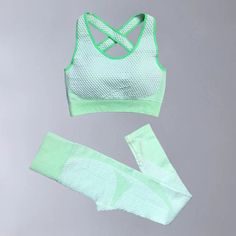 Lavender women’s sportswear yoga set by Corporación Turística, two-piece athletic outfit with comfortable fit for exercise.