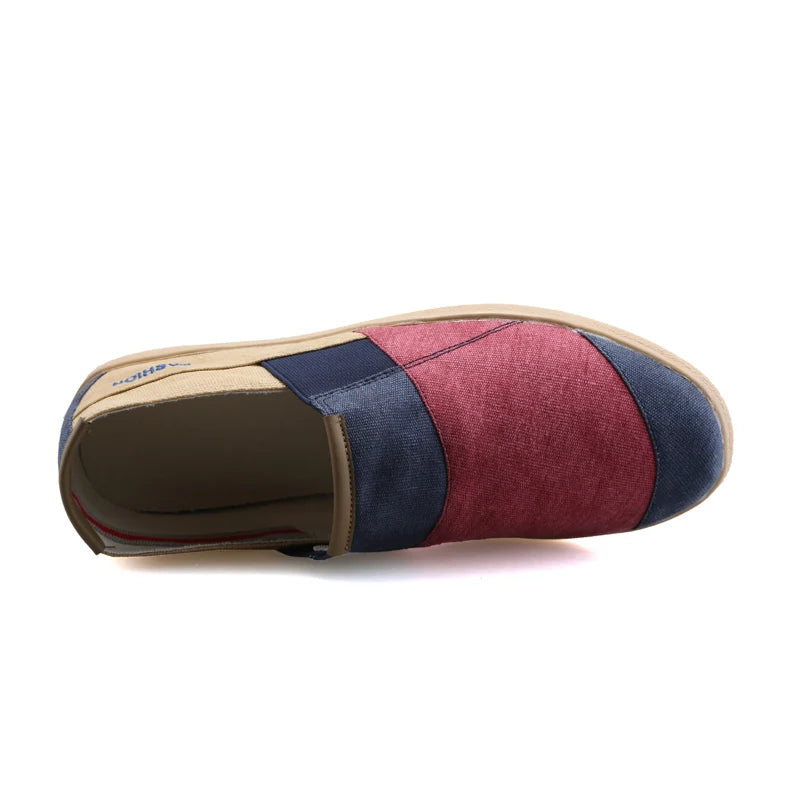 Men's casual loafers by Corporación Turística in tan, slip-on moccasins with no laces, stylish and comfortable for everyday wear.