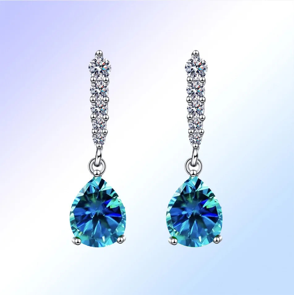 Elegant sterling silver 925 earrings with sparkling AA cubic zirconia, featuring a sophisticated design for special occasions.