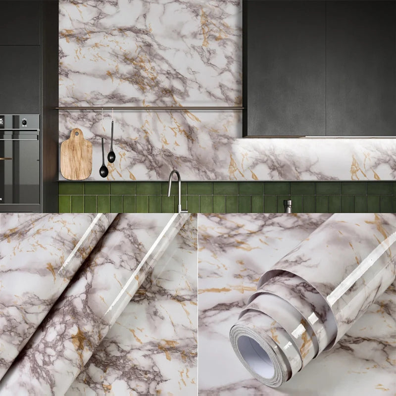 PVC wall sticker in marble design, 40cm size, waterproof and self-adhesive, ideal for wall decoration, by Corporación Turística.