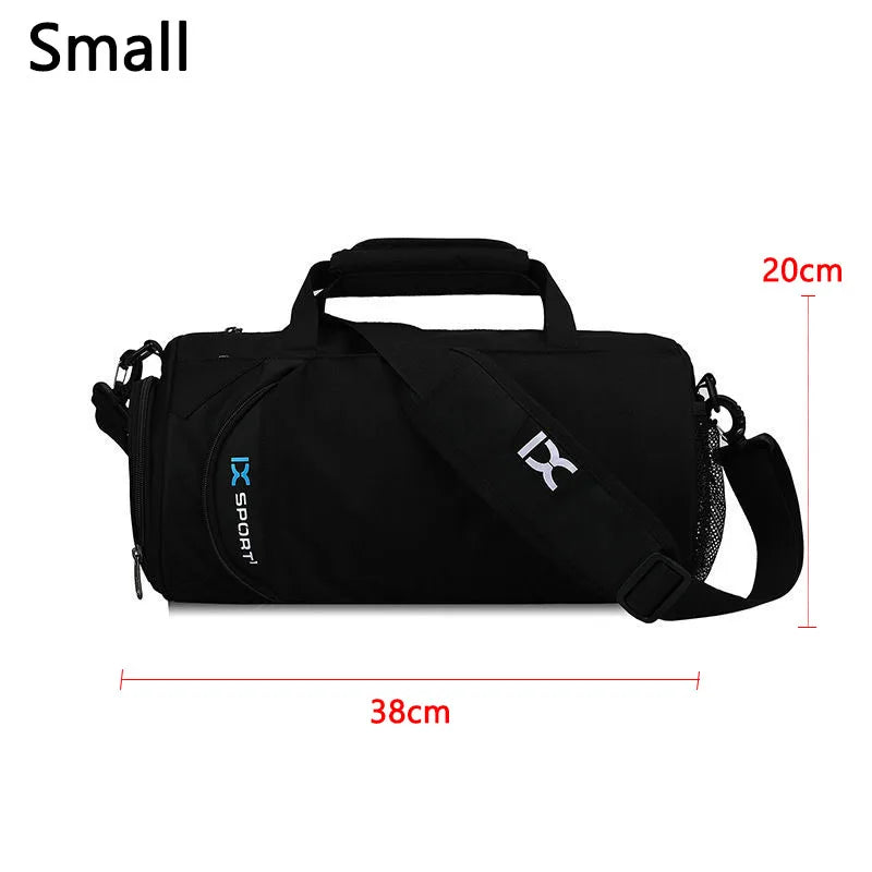 Deep grey large gym bag by Corporación Turística, spacious fitness and travel bag with multiple compartments.