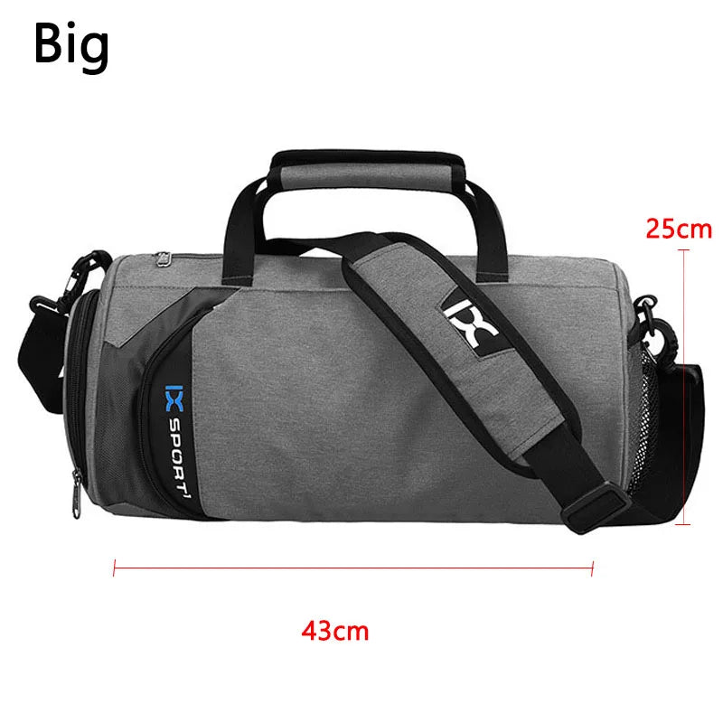 Large gym bag by Corporación Turística, deep grey fitness and travel tote with multiple compartments for workout gear.