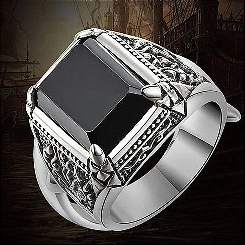 Sterling silver 925 men's rings from Corporación Turística, high-quality jewelry with polished finish and modern design.