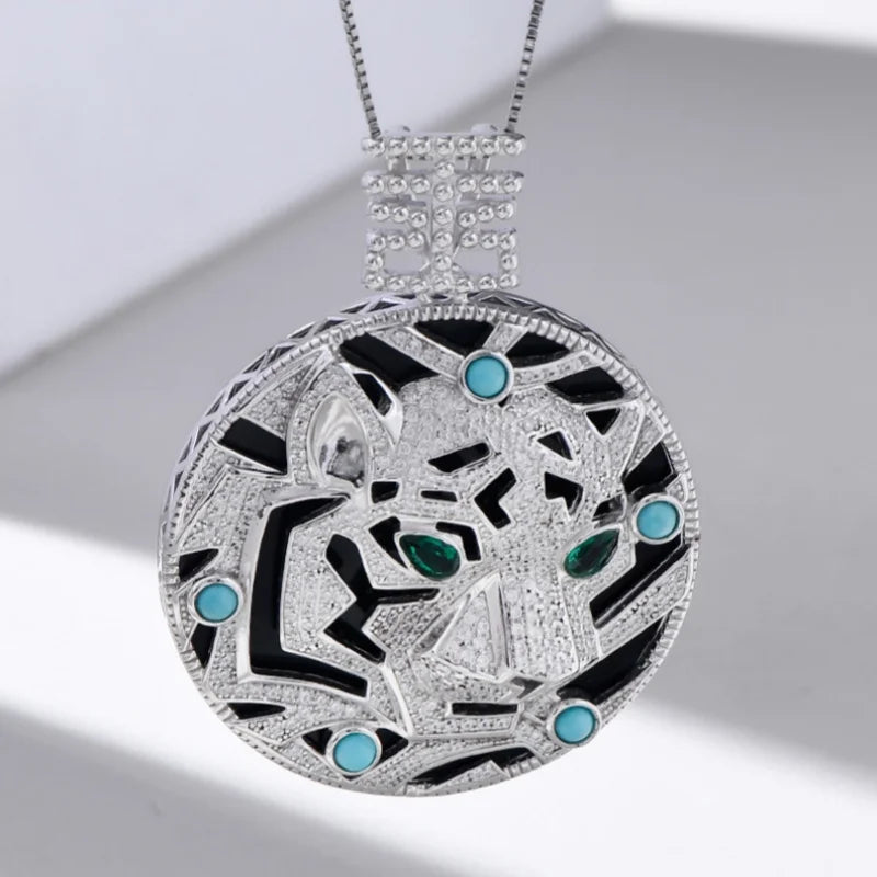 Sterling silver S925 pendant necklace for women featuring a modern, stylish design, perfect for elegant everyday wear.