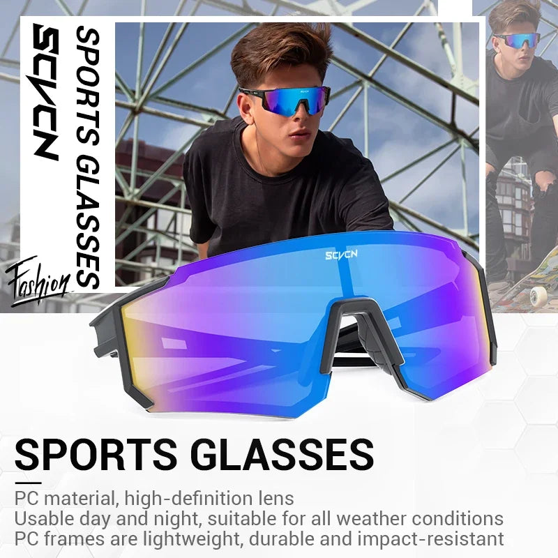 Corporal Turística SCVCN cycling sunglasses with black frames and tinted lenses, designed for outdoor cycling activities.