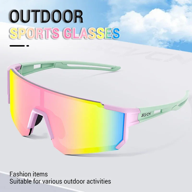 Corporal Turística SCVCN cycling sunglasses with black frame and tinted lenses, designed for outdoor cycling activities.