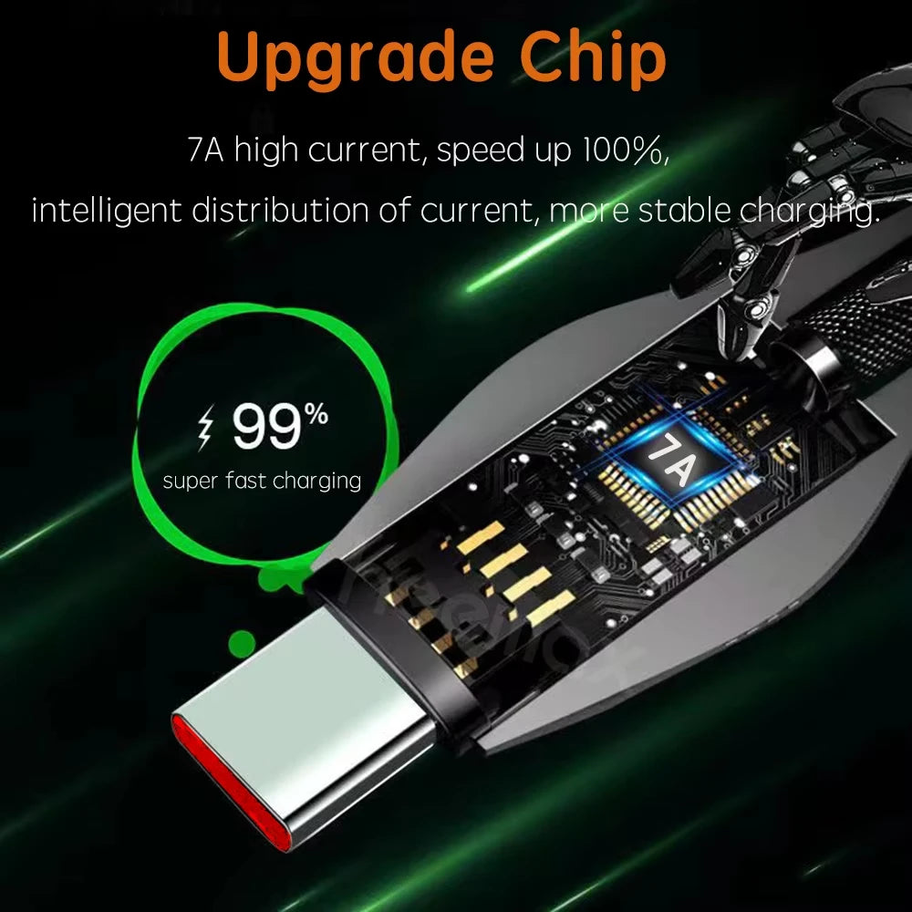 Black USB-C fast charging cable by Corporación Turística, 2 meters long, compatible with Samsung, Huawei, Xiaomi smartphones.