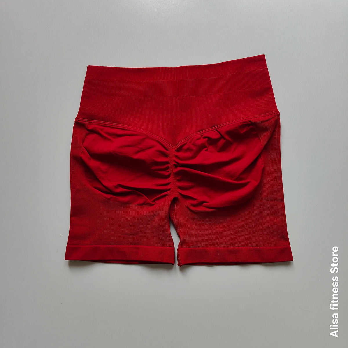 Dark gray high-waist yoga shorts for summer by Corporación Turística, seamless design, perfect for active wear and comfortable movement.
