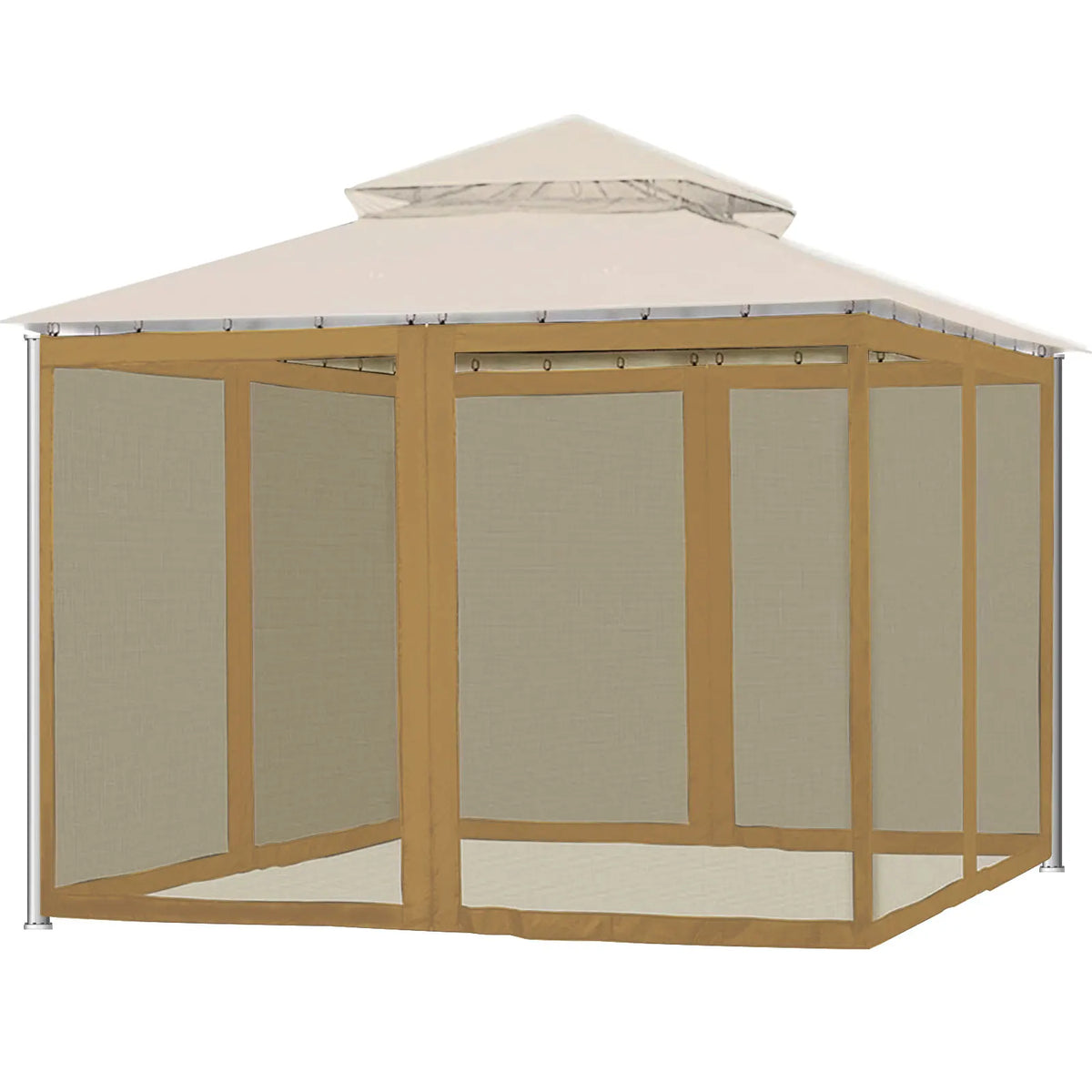 Durable 300x300cm garden mosquito net for gazebo by Corporación Turística, made of anti-insect mesh for outdoor protection.