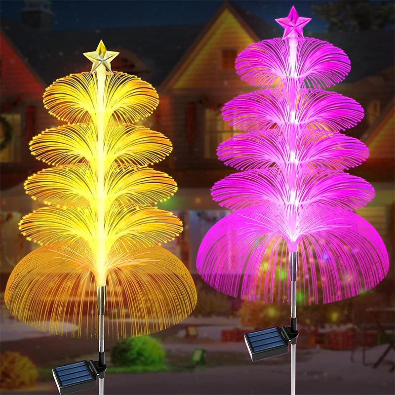 Solar garden light with jellyfish design by Corporación Turística, outdoor decorative LED lamp, five-layer structure, waterproof outdoor lighting
