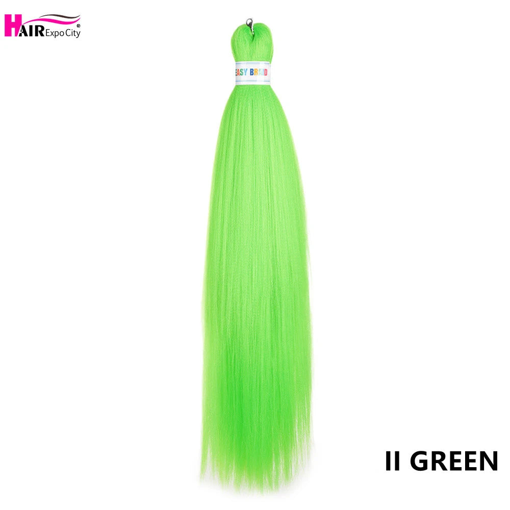 Synthetic 26-inch hair extensions with trenza style from Corporación Turística, three units per set, shown in the image.