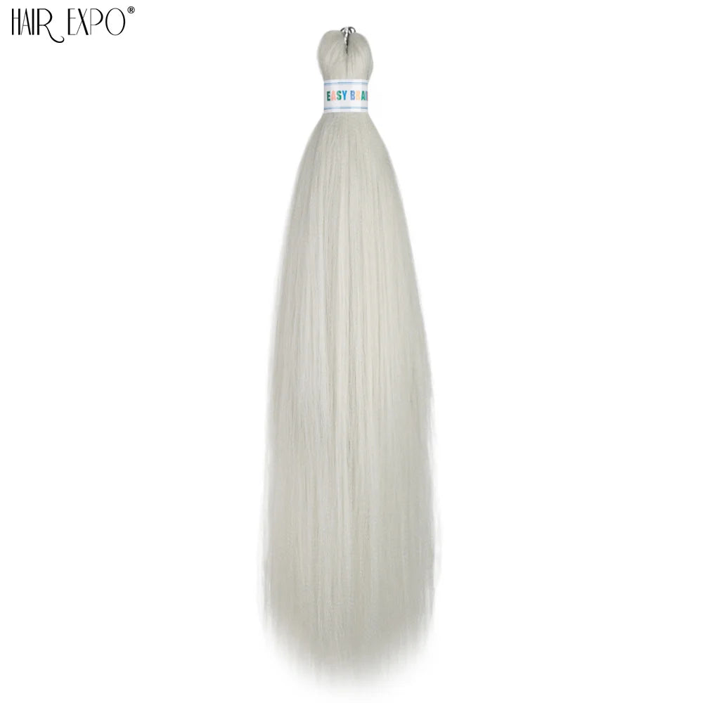 26-inch easy-trend hair extensions featuring natural-looking braids, from Corporación Turística, displayed in green color.