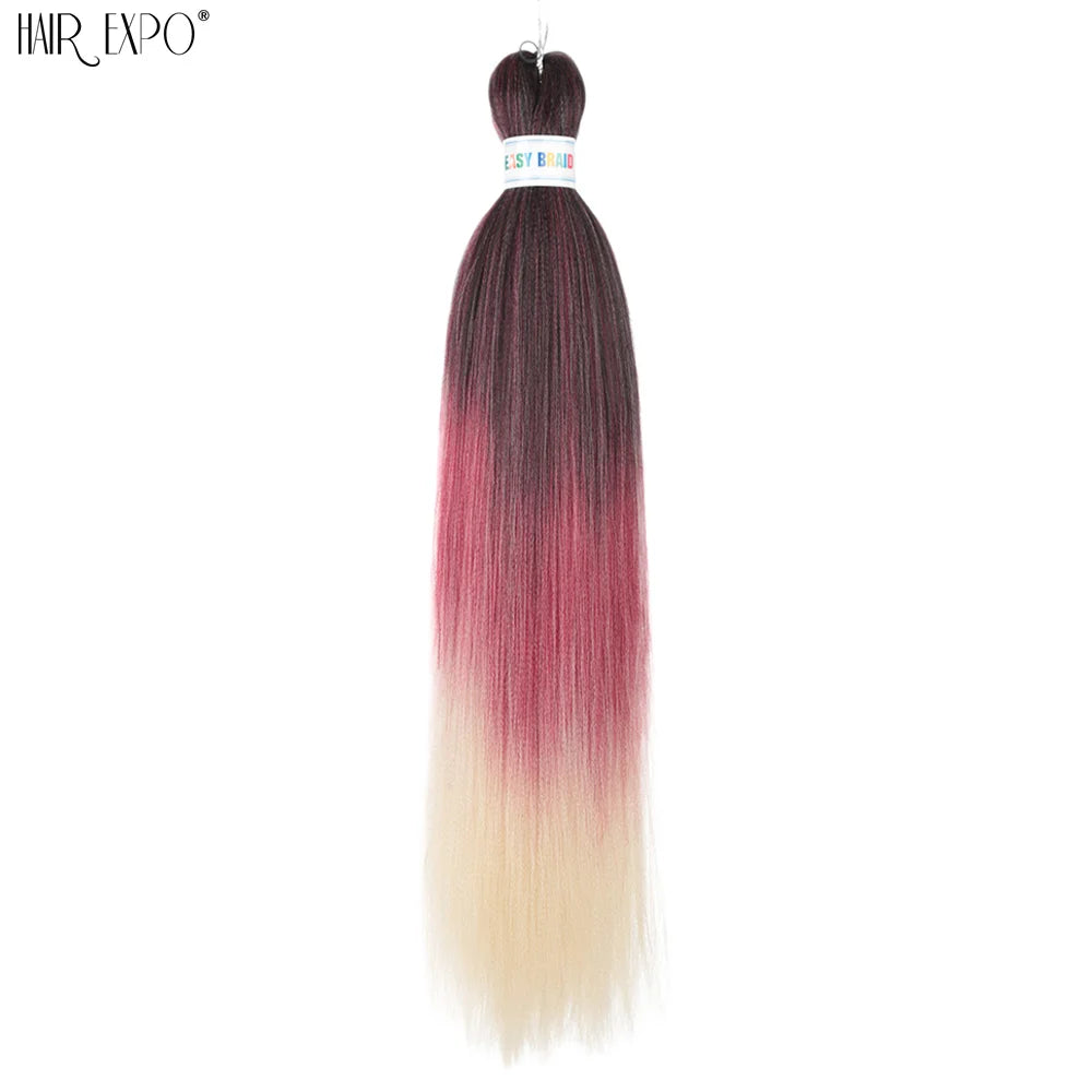 26-inch easy-trend hair extensions by Corporación Turística, featuring natural-looking, lightweight braided hair extensions.