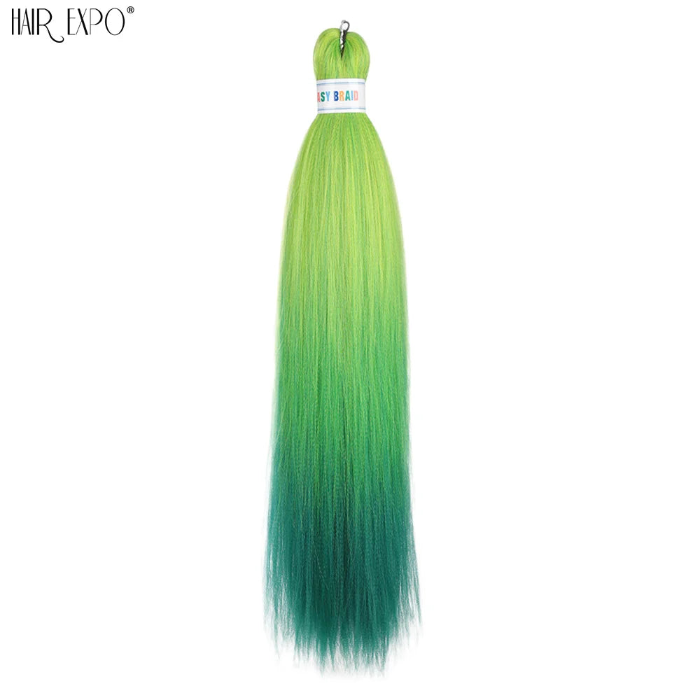 26-inch easy-to-install hair extensions with braids from Corporación Turística, featuring natural-looking, long-lasting braided style.