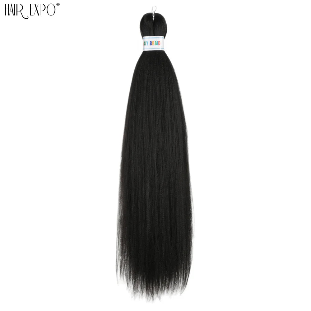 26-inch easy-trend hair extensions by Corporación Turística featuring natural-looking braided dreadlocks in vibrant green.