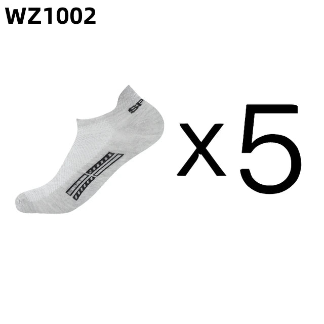 Set of five pairs of men's gray ankle socks from Corporación Turística, high-quality, soft fabric, suitable for daily wear.