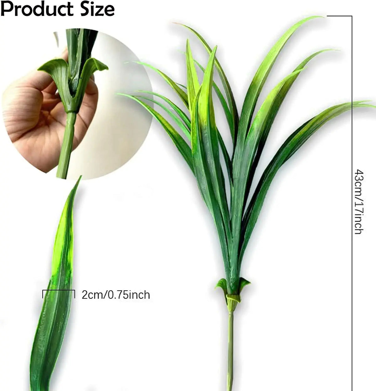 Spring grass garland for home decor by Corporación Turística, featuring lush green foliage on a natural-looking decorative strip.