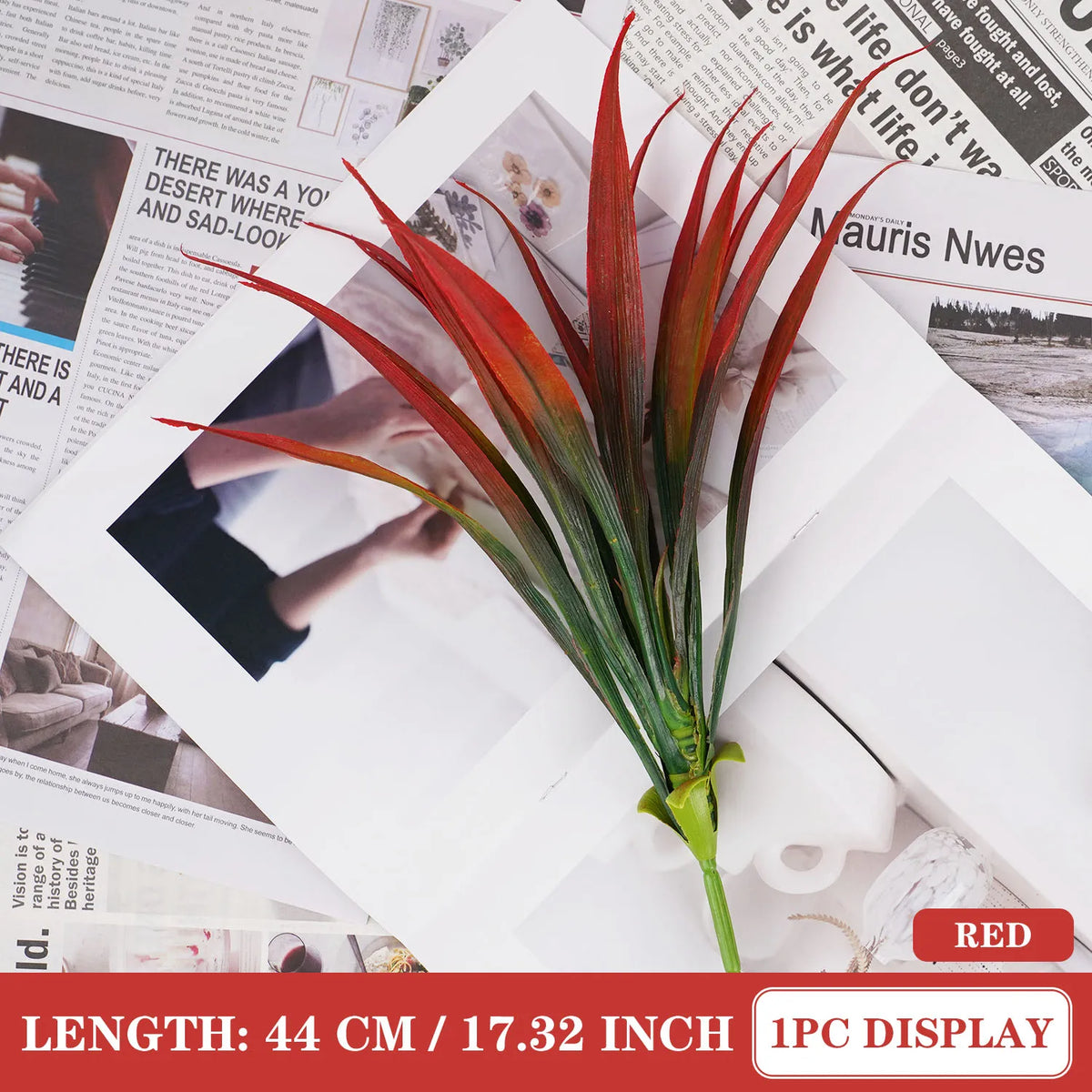 Spring grass garland for home decoration, from Corporación Turística, featuring lush green artificial grass strands.