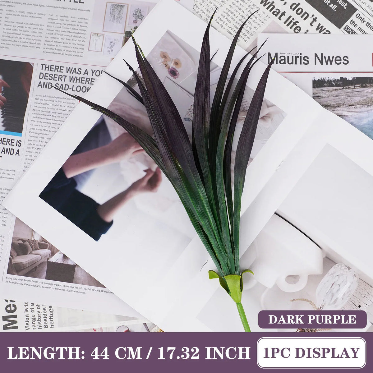 Spring grass garland for home decor, featuring lush green artificial grass strands, ideal for festive or spring-themed decorations.